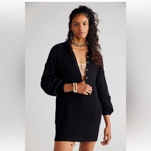 Elegant Black Long Sleeve Dress